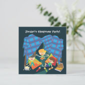 男子の寝込みパーティー招待状 招待状 (スタンド正面)