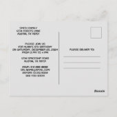 男子の楽しい誕生日パーティーのポストカード #11 ポストカード (裏面)