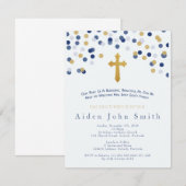 男子の洗礼招待状 招待状 (正面/裏面)