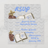 男子の洗礼記録帳 招待状 (正面/裏面)