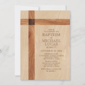 男子の洗礼 招待状 (正面)