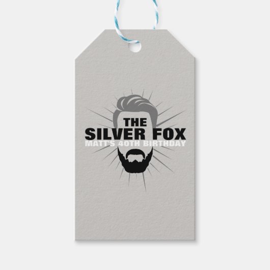 男子の誕生日パーティギフトラベル ギフトタグ (正面)