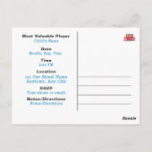 男子の誕生日パーティー ポストカード 招待状 HAMbyWG (裏面)