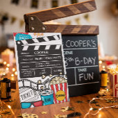 男子の誕生日パーティー 映画鑑賞会 招待状
