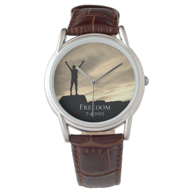 *~*男子の賞卒業退職自由 腕時計 (正面)