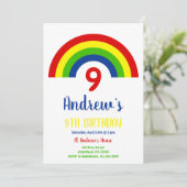 男子の9歳の誕生日 招待状 (スタンド正面)