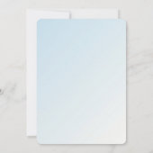 男子のOHベビーベビーシャワー招待状 セーブザデート (裏面)