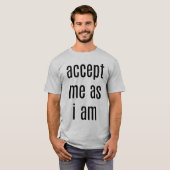 男子のTシャツとして受け入れる Tシャツ (正面フル)