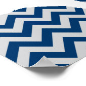 男子は何でできている チェブロンプリント ポスター (角)