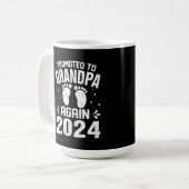 男子は再びグランパに昇進2024 コーヒーマグカップ (正面左)
