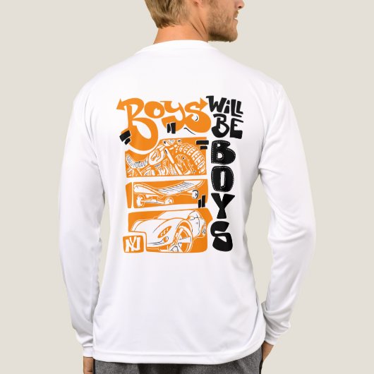 男子は男子Tシャツ トライブレンドＴシャツ (背面)