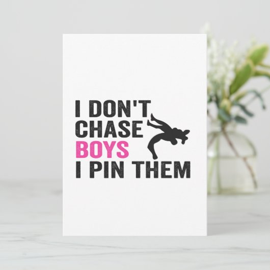 男子を追いかけない、私は彼らを押さえ込むよ!面白いレスリング 招待状 (スタンド正面)