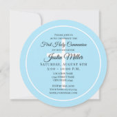 男子エレガント初の聖餐式 招待状 (裏面)