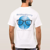 男子オフィシャルおたくハードランニングのレースシャツ Tシャツ (裏面)