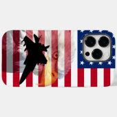 男子カッコいい軍隊テーマ愛国的アメリカ Case-Mate iPhoneケース (裏面 (横))