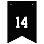 男子ガールズサッカーのバースデーパカスタムーパーティー年齢 バンティングフラッグ (第2の旗)