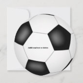 男子ガールズサッカーをテーマにした誕生日パーティー 案内状 (裏面)