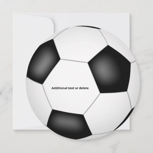 男子ガールズサッカーをテーマにした誕生日パーティー 案内状 (裏面)