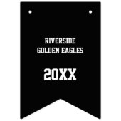 男子ガールズサッカーパーティーチームカスタム宴会文字 バンティングフラッグ (第2の旗)