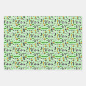 男子ゴルフのゴルフスポーツシンボルグリーン ラッピングペーパーシート (正面)