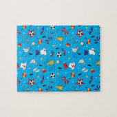 男子サッカーボールサッカーピッチプレイヤキット ジグソーパズル (横)