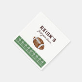 男子サッカー初年度ダウン1回目の誕生日パーティー スタンダードカクテルナプキン (角)