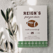 男子サッカー初年度ダウン1回目の誕生日パーティー 招待状