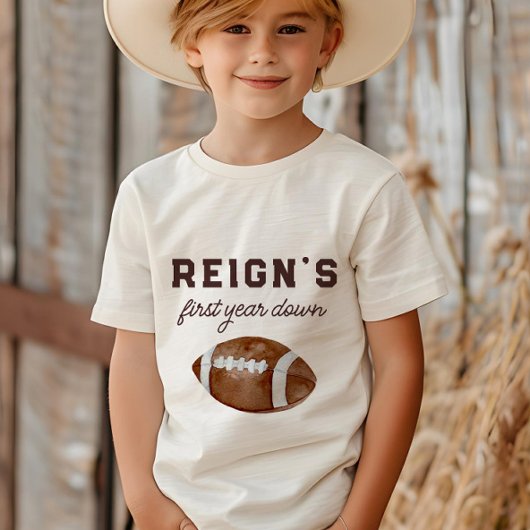 男子サッカー初年度ダウン1回目の誕生日パーティー Tシャツ