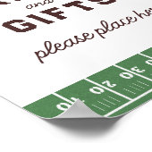 男子サッカー1位バースデーカード+ギフトサイン ポスター (角)