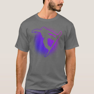 男子スノーボードスノーボード女子ウィンタースポーツ Tシャツ
