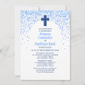 男子スペインの第1聖餐式 招待状 (正面)