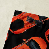 男子スポクールーツカーテーマ ビーチタオル (インサイチュ)