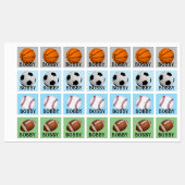 男子スポーツボールのアイロン衣服名 ラベル (シート)