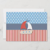 男子セ航海のーラー船1歳誕生日 招待状 (裏面)