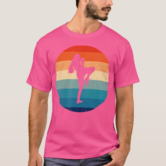男子タイボクシングムエタイボクシングタイボクサー Tシャツ (正面)
