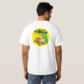 男子チームフロリダのワイシャツ Tシャツ (裏面フル)