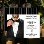 男子ツキシード黒ネクタイ浮気パーティー玉 招待状