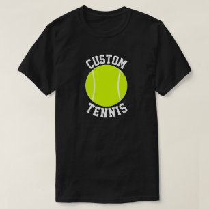 男子テニスカスタムチーム名またはその他の文字 Tシャツ