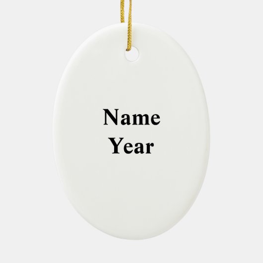 男子テニスプレーダーシルエットクリスマスオーナメント セラミックオーナメント (裏面)