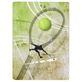 男子テニスマッチポイントII クリップボード (裏面)