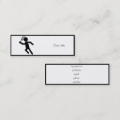 男子テニス選手 – テニスシンボル スキニー名刺 (正面/裏面)