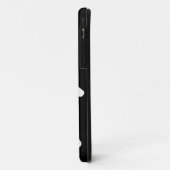 男子テニス選手 – テニスシンボル（黒） Case-Mate iPhoneケース (裏面/左)