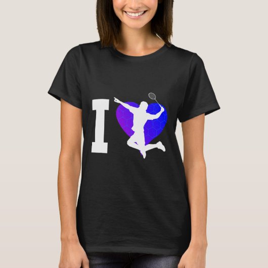 男子ドミントン選手シャトルバス Tシャツ (正面)