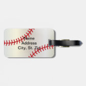 男子ネイビーブルースポーツ野球⚾ ラゲッジタグ (裏面横)