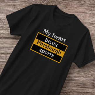 男子ハートビートピッツバーグスポーツTシャツ Tシャツ
