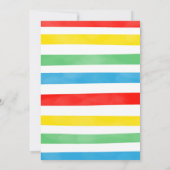 男子バウンス誕生日招待状 招待状 (裏面)