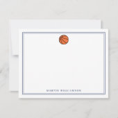 男子バスケットボール専用ステーショナリー サンキューカード (正面)