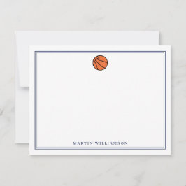 男子バスケットボール専用ステーショナリー サンキューカード