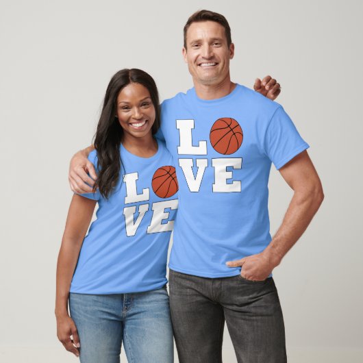 男子バスケットボールLOVEバスケットボールプレーヤーまたはコーチ Tシャツ (ユニセックス)