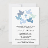 男子バプテスマベビー献身第一の聖餐式 招待状 (正面)